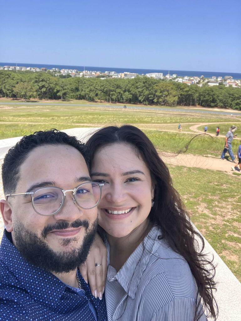 Outer Banks Ready owner husband and wife in the Wright brothers museum