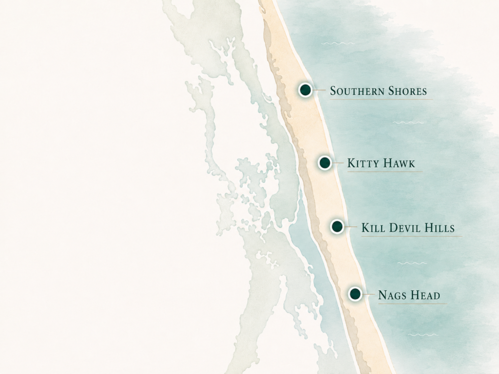 map of areas obx ready covers